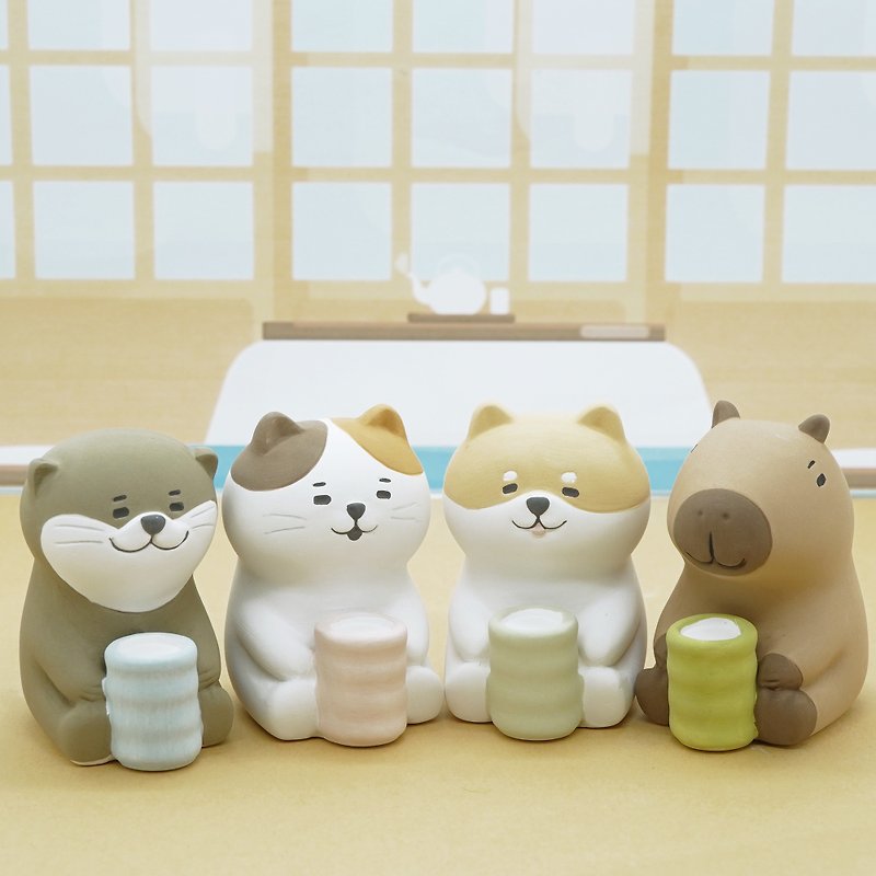 Japan Decole Natural Aroma Diffuser - Animal Tea Ceremony - Fragrances - Pottery Multicolor