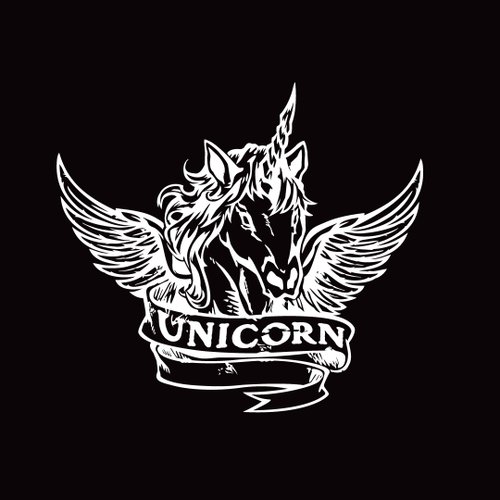 反光屋FKW 獨角獸 unicorn 反光車貼 貼紙 翅膀手繪 汽車油箱貼 後檔風玻璃