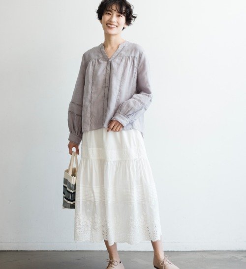 リネンはしごレースブラウス URBAN RESEARCH DOORS tシャツ リネンハシゴレースブラウス