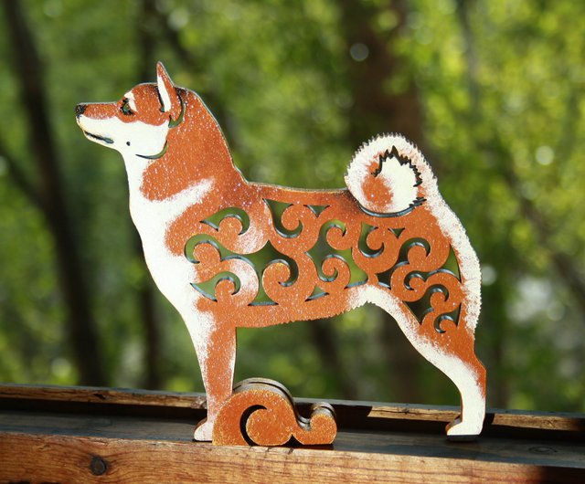 ハンドメイド 木彫り 手彫り 柴犬 一点物 置物 インテリア オブジェ ハンドメイド 木彫り 手彫り 柴犬 一点物 置物 インテリア オブジェ