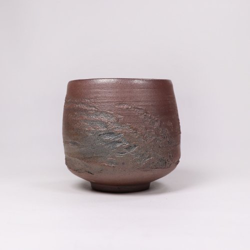 明芽窯(Bardur 陶藝) 明芽窯 l 柴燒石壓紋湯吞水杯 H4