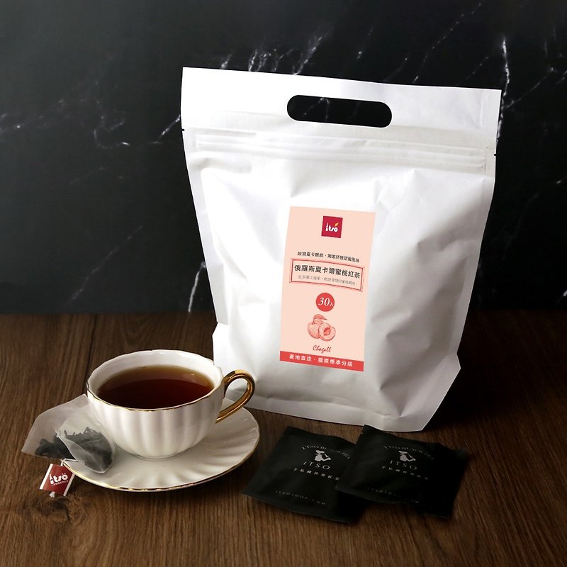 夏卡爾蜜桃紅茶茶包30入/袋  團購 伴手禮 茶葉 - 茶葉/茶包 - 新鮮食材 白色
