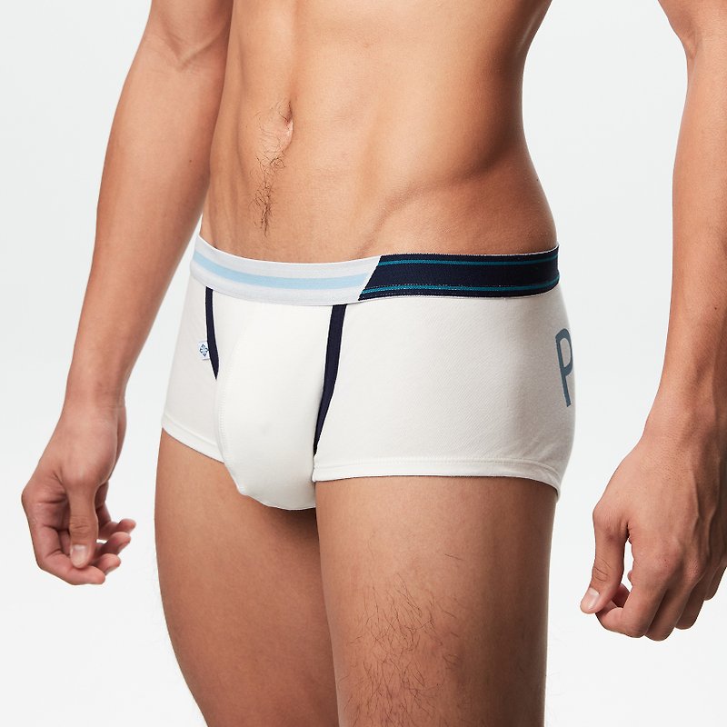 DARE LOW RISE TRUNK - VARNA WHITE - Men's Underwear - Cotton & Hemp White