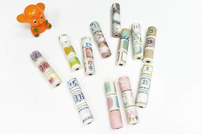 maste Let's Write! Masking Tape / Monthly Title / Brush Paint (MST-FA22-D) - Washi Tape - Paper Multicolor