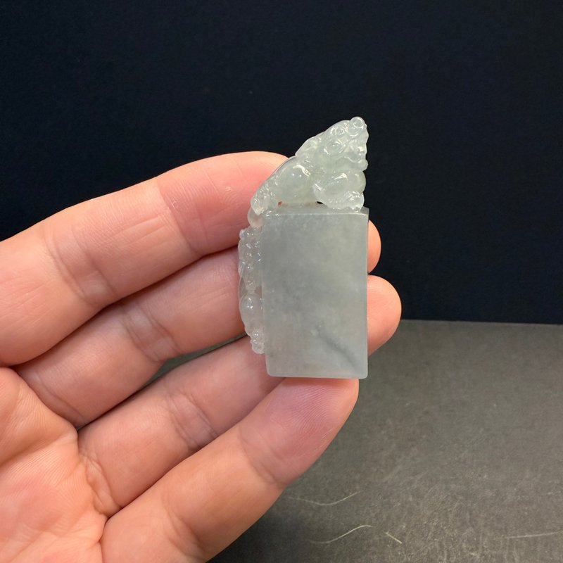 瀚玉珠寶 天然翡翠 冰種貔貅緬甸玉印章  翡翠印章專賣 招財避邪 - 其他 - 玉石 