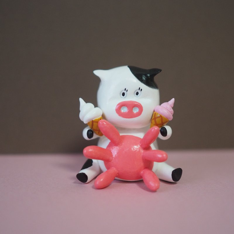 Moo Softy - 玩偶/公仔 - 黏土 白色
