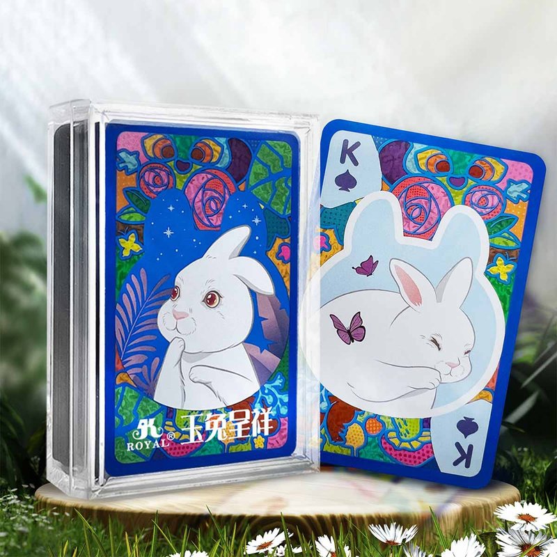 Forest Rabbit - Transparent Playing Cards : White - บอร์ดเกม - พลาสติก หลากหลายสี