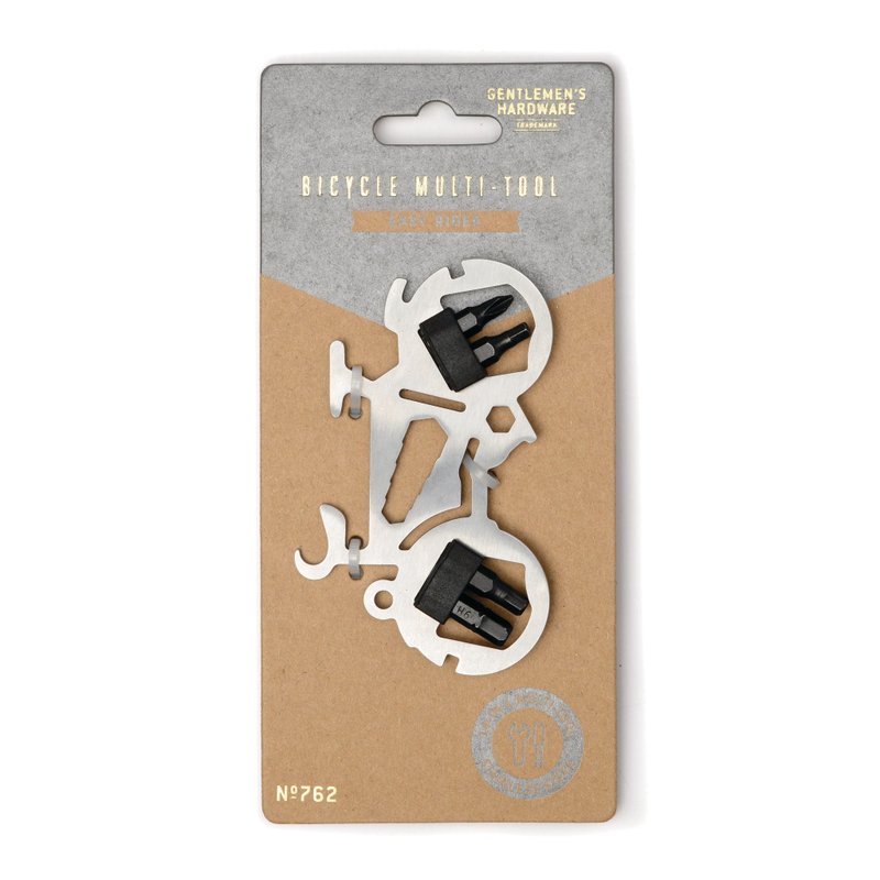 英國Gentlemen's Hardware腳踏車剪影造型便攜單車維修工具組 - 其他 - 不鏽鋼 灰色