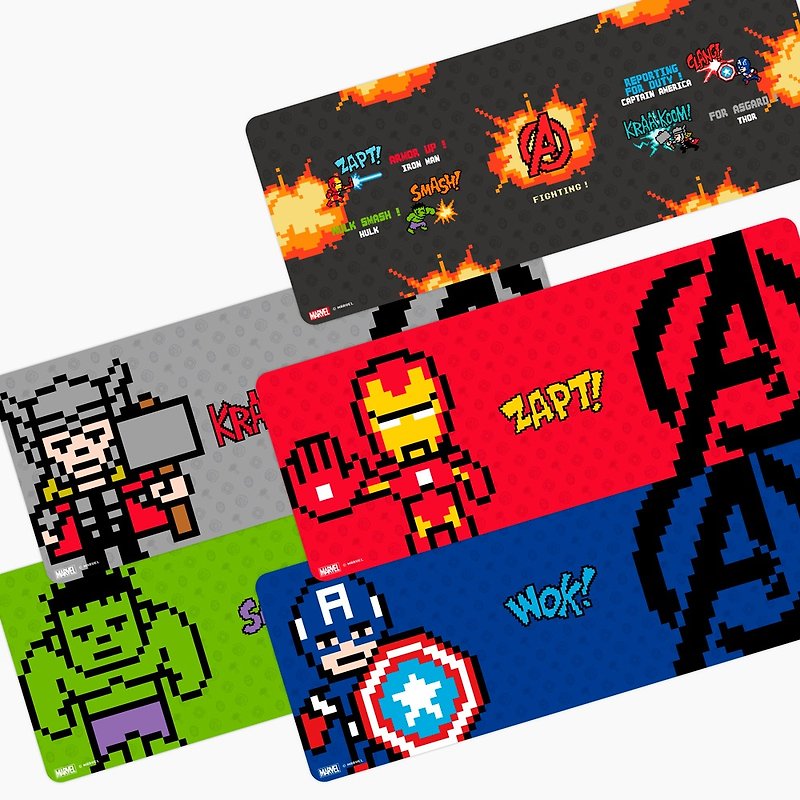 InfoThink Avengers Series E-sports Mouse Pad - 8bits Hero 5 Into Specials - แผ่นรองเมาส์ - ซิลิคอน หลากหลายสี
