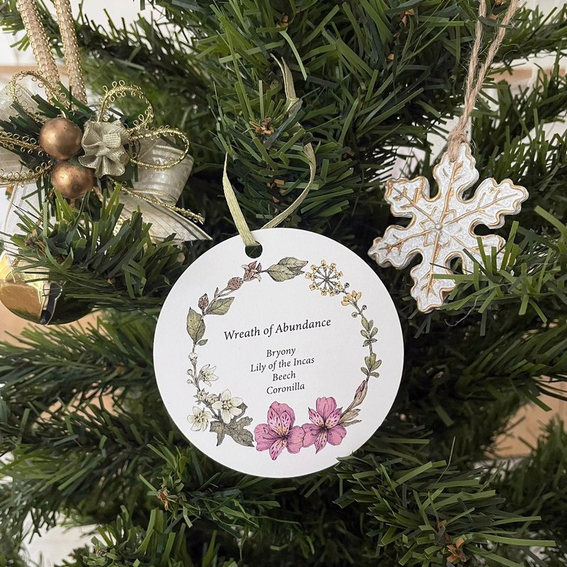 Wreath Message Card Set (12 Designs, can be used as coasters) - Other - Paper Multicolor