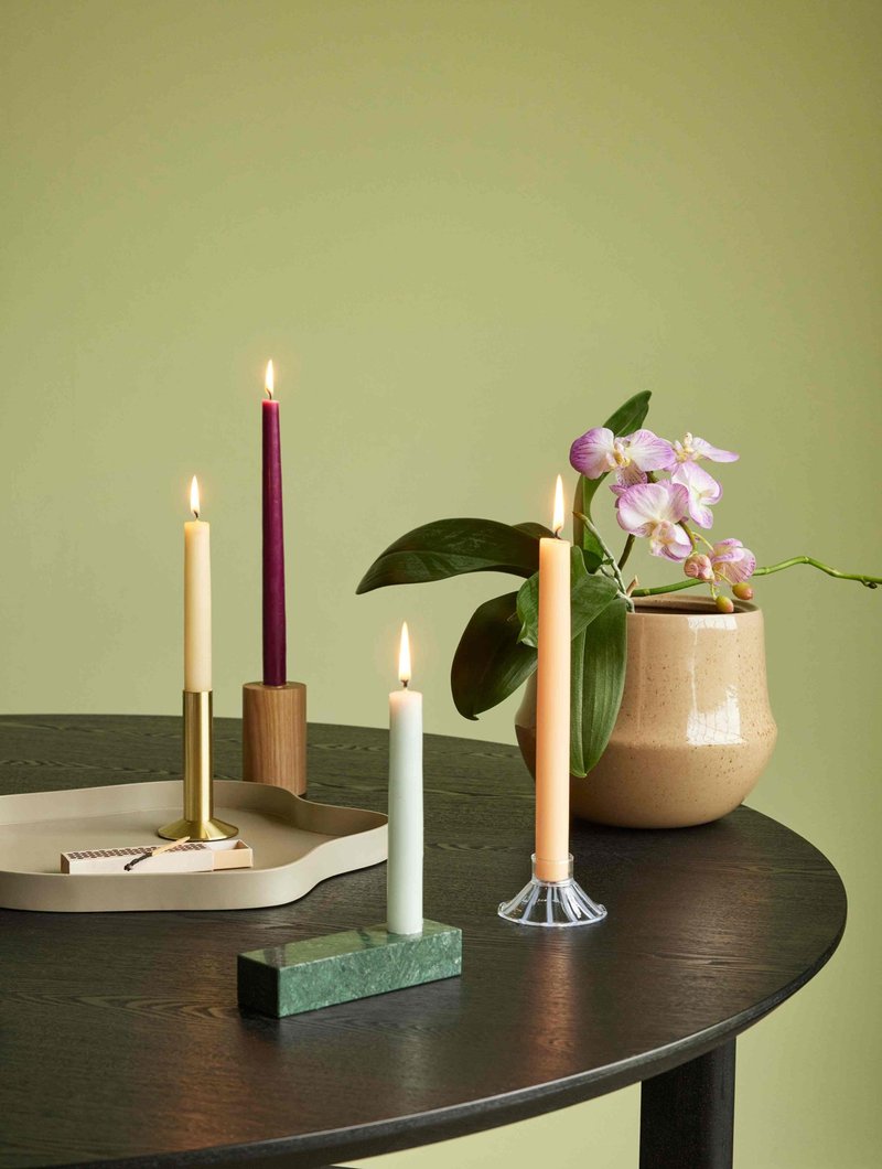 Pre-order【021924】Emerald Brick Candlestick - เทียน/เชิงเทียน - วัสดุอื่นๆ 