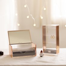 Christmas Gift] Rose Gold/Office Supplies Storage Two-piece Set (Slant Box  + Jenga) - Shop Moosy Life Pen & Pencil Holders - Pinkoi