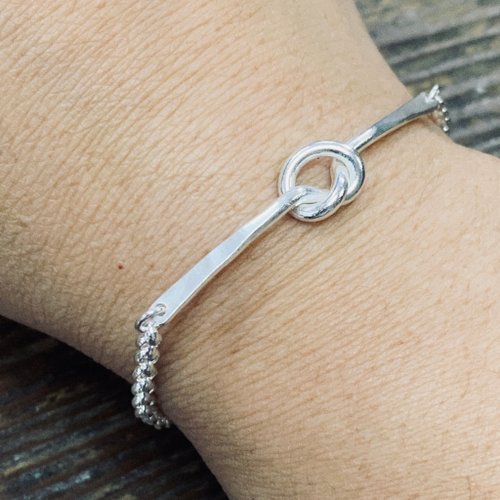 アクセサリー Santaku eight knot silver 925 bracelet Santaku eight knot silver 925 bracelet