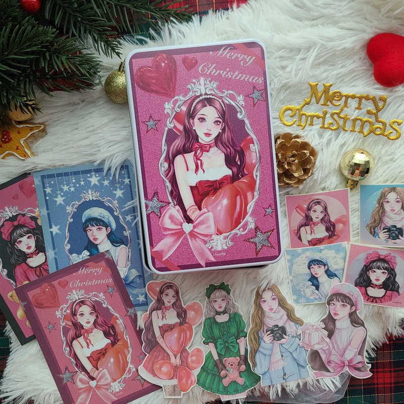 Risa Tin case+december sample pack set - สติกเกอร์ - โลหะ หลากหลายสี