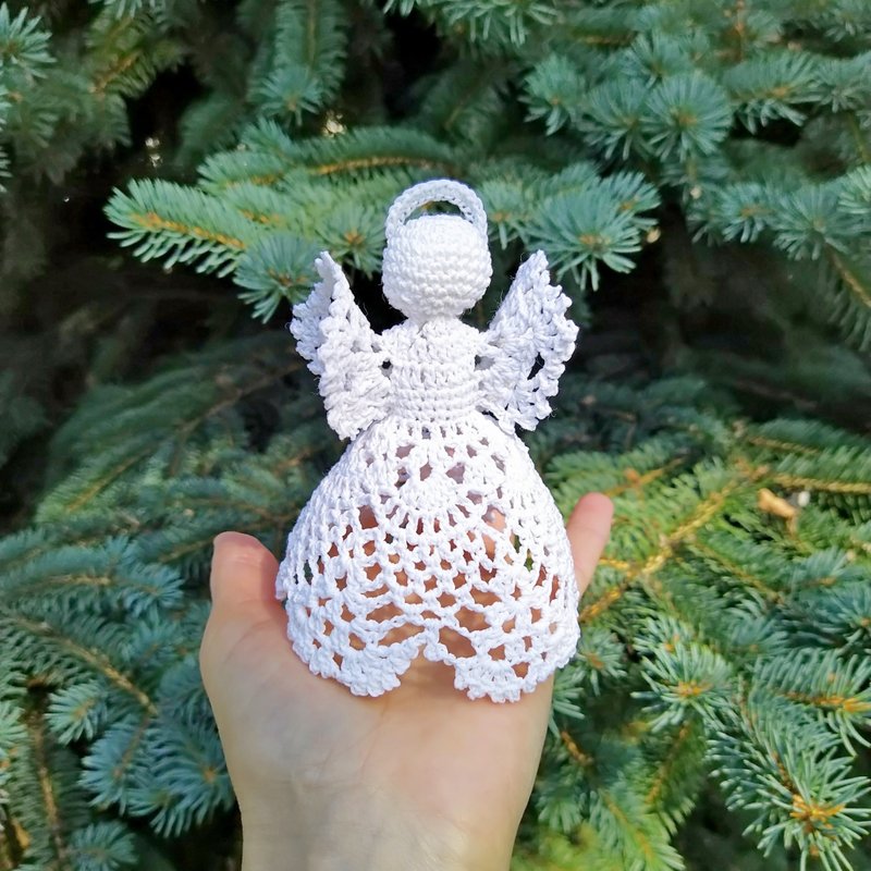 Christmas angels decorations, Angel ornaments for Christmas tree toppers, 聖誕樹裝飾品 - Items for Display - Cotton & Hemp White