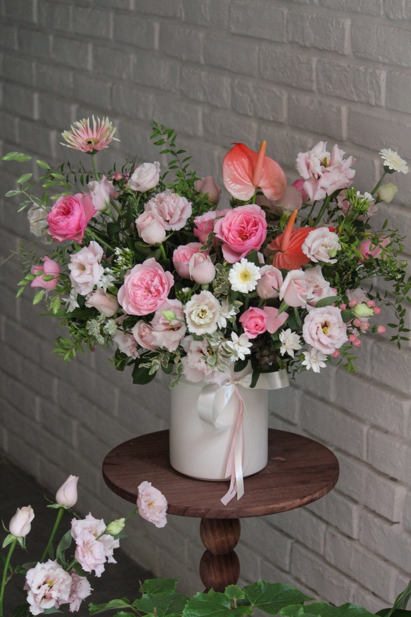 [Sweet Pink] Flowers/Birthday Gifts/Congratulations Flowers/Opening Flowers - ตกแต่งต้นไม้ - พืช/ดอกไม้ สึชมพู