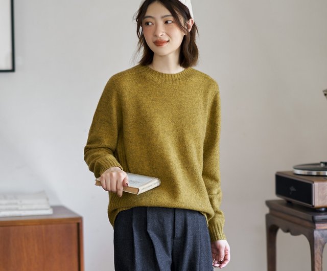 Women's Wool Crew Neck Sweater