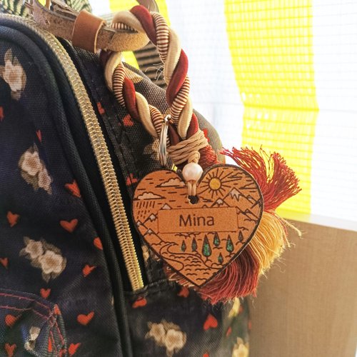 ミニマリスト個性化トランクタグ ねじれたゴールドレッドコードと