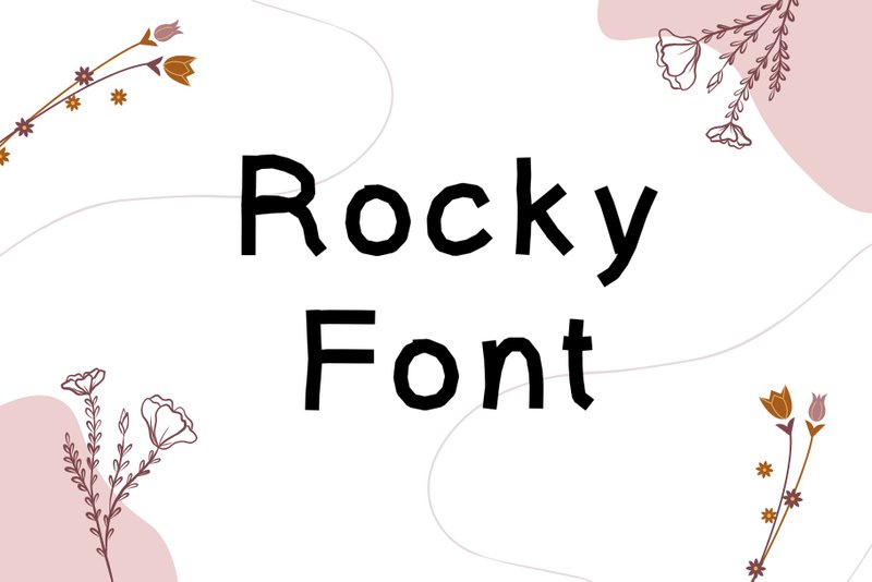 Rocky font - 字體設計 - 其他材質 