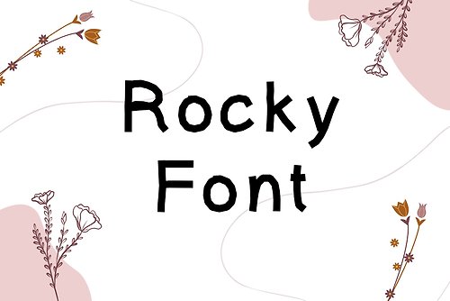 luckyhandmade246 Rocky font