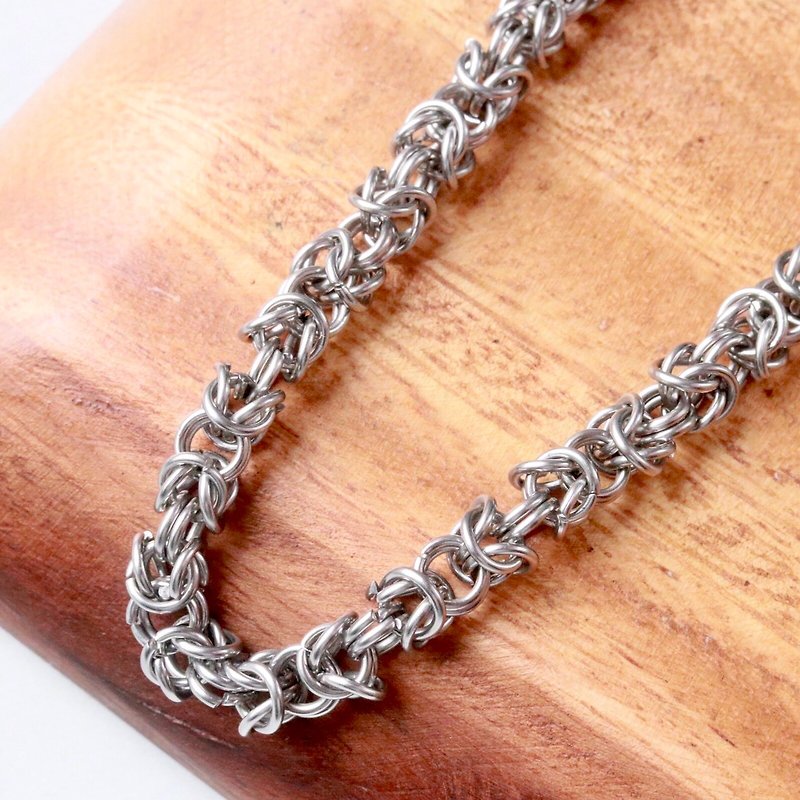 โลหะ สร้อยข้อมือ - [Balance] Byzantine Hand Knitted Stainless Steel Bracelet Byzantine Universal Bracelet Byzantine Weaving