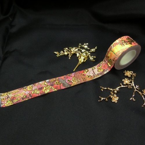 拾荒少女 灼灼其華-鑽石雷射箔押-燙金紙膠帶