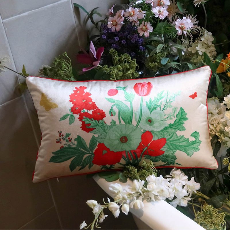 ARTISPACE Flower Butterfly Series Flower Plant Lumbar Pillow Cushion - Pillows & Cushions - Other Materials 