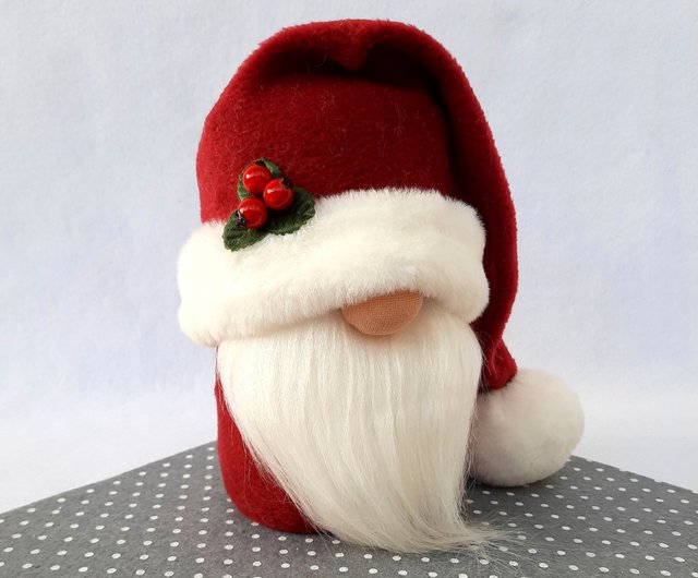 Santa Gnome Christmas Decorations Handmade, Christmas Gnomes, Norway Gnome  - Shop GnomesByEkaterina Stuffed Dolls & Figurines - Pinkoi