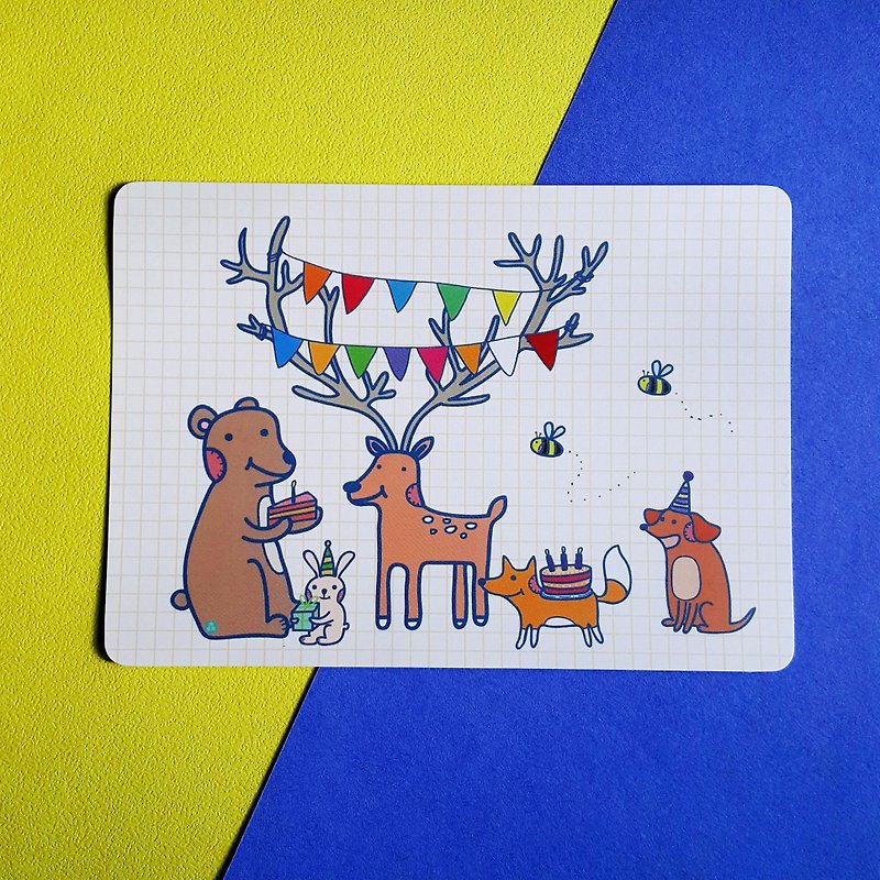 Party Animal / Postcard - Cards & Postcards - Paper 