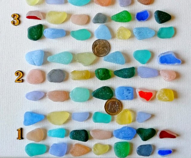 Genuine Sea glass Bulk.Real Sea glass for authentic Sea glass necklace and  ring - Shop Sea glass for you Pottery & Glasswork - Pinkoi