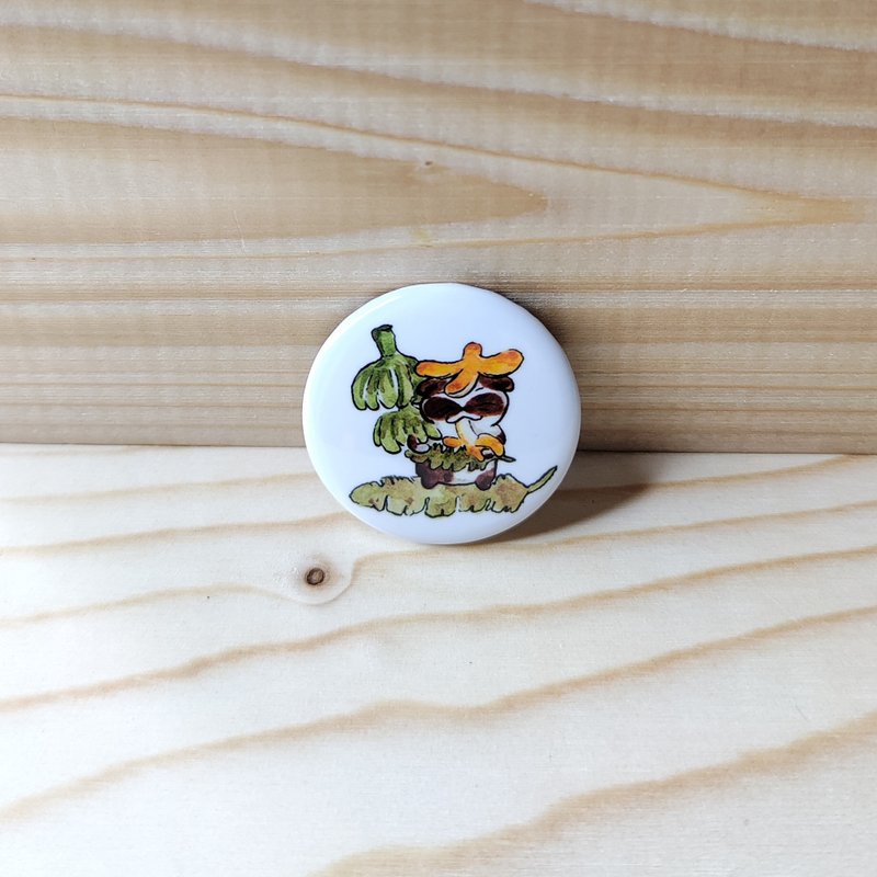 胸章/別針/徽章 芭蕉貓咪 - 徽章/別針 - 其他材質 多色