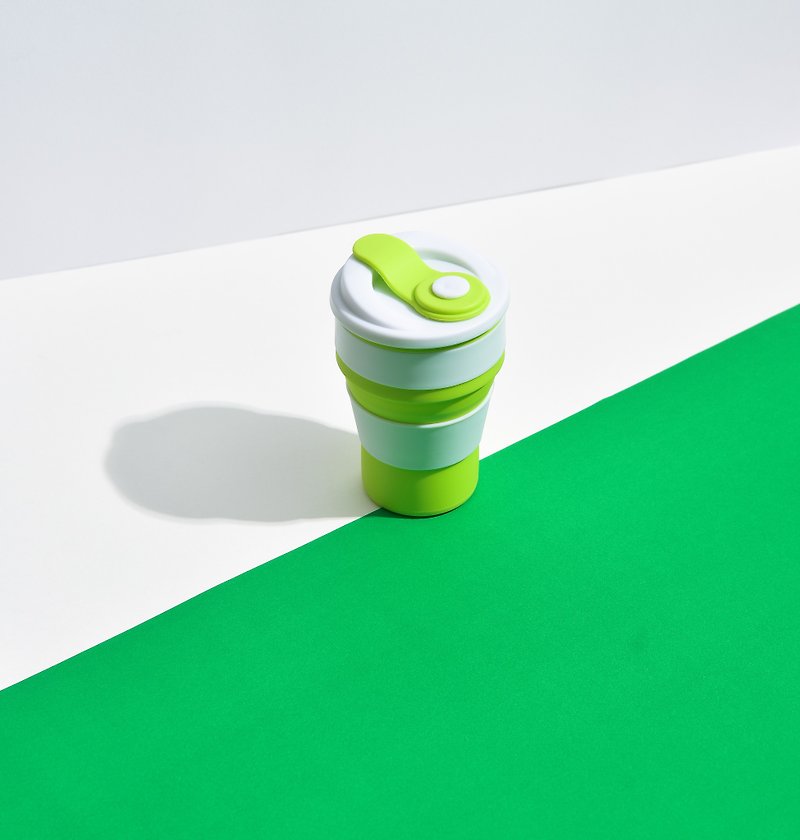 Collapsible Silicone Cup- WEDNESDAY CUP - Cups - Silicone Green