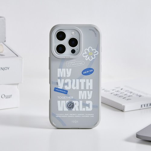 TOYSELECT P.STAR My Youth峽谷強悍MagSafe iPhone手機殼-迷霧灰