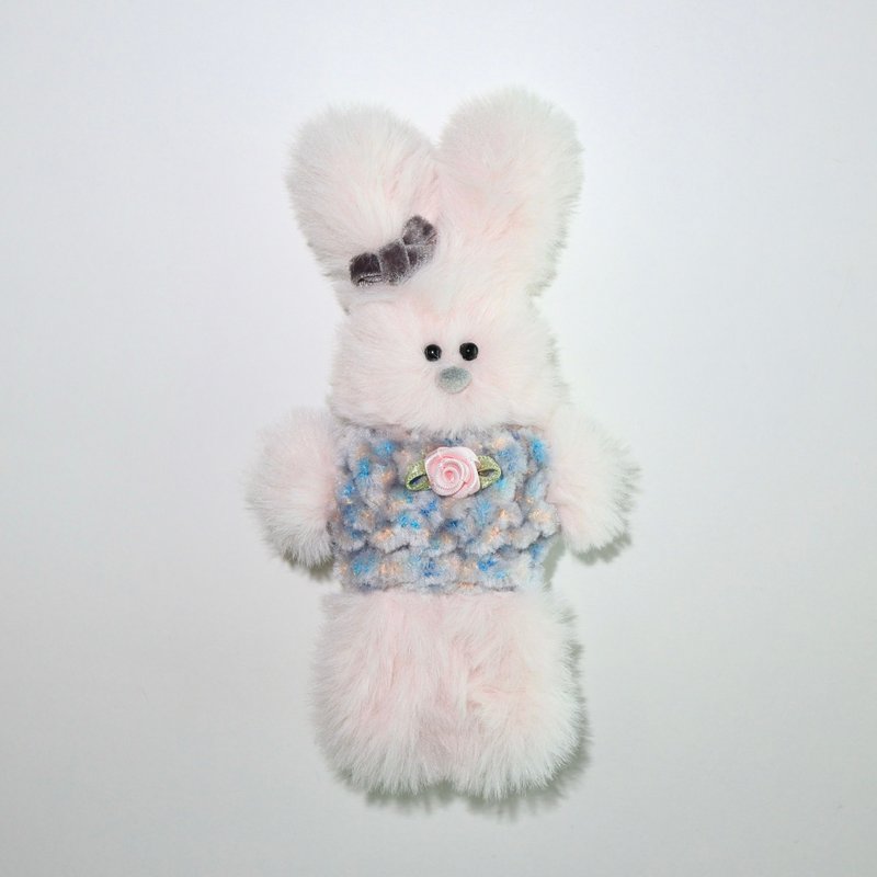 Dream&Star rabbit keyring - 鑰匙圈/鑰匙包 - 其他材質 粉紅色
