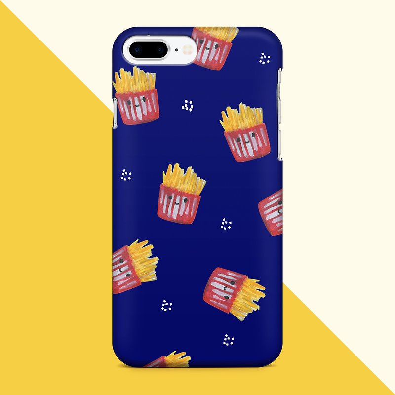 Yummy fries Phone case - Phone Cases - Plastic Blue