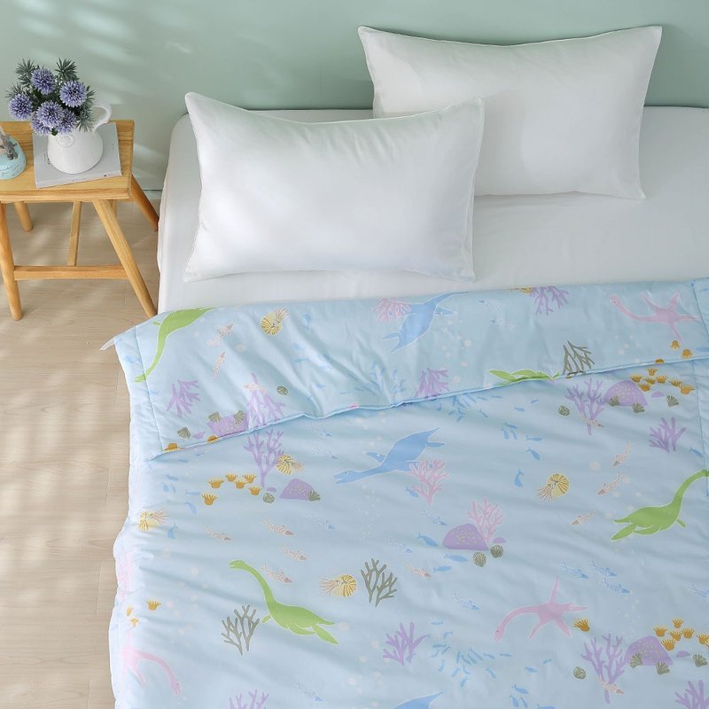 Hongyu 100% American cotton quilt Dinosaur Little Hagrid - เครื่องนอน - ผ้าฝ้าย/ผ้าลินิน สีน้ำเงิน