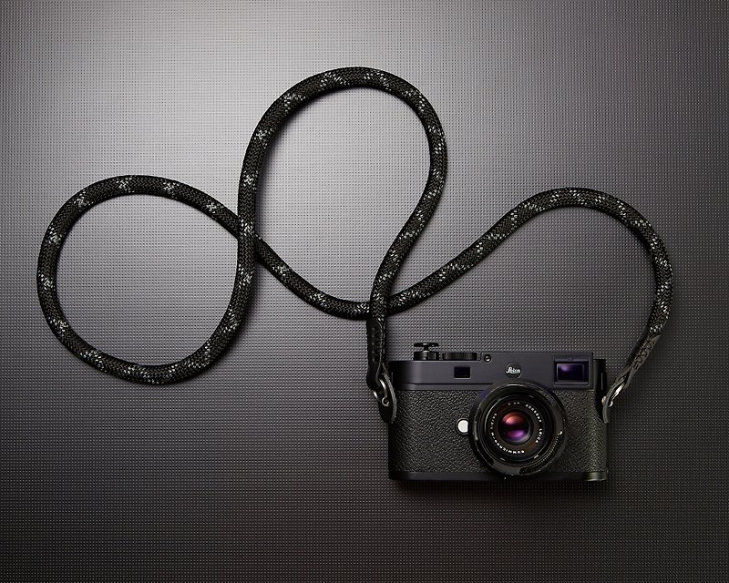 11mm Climbing Rope Camera strap (Coal Python) - 相機/拍立得 - 聚酯纖維 黑色