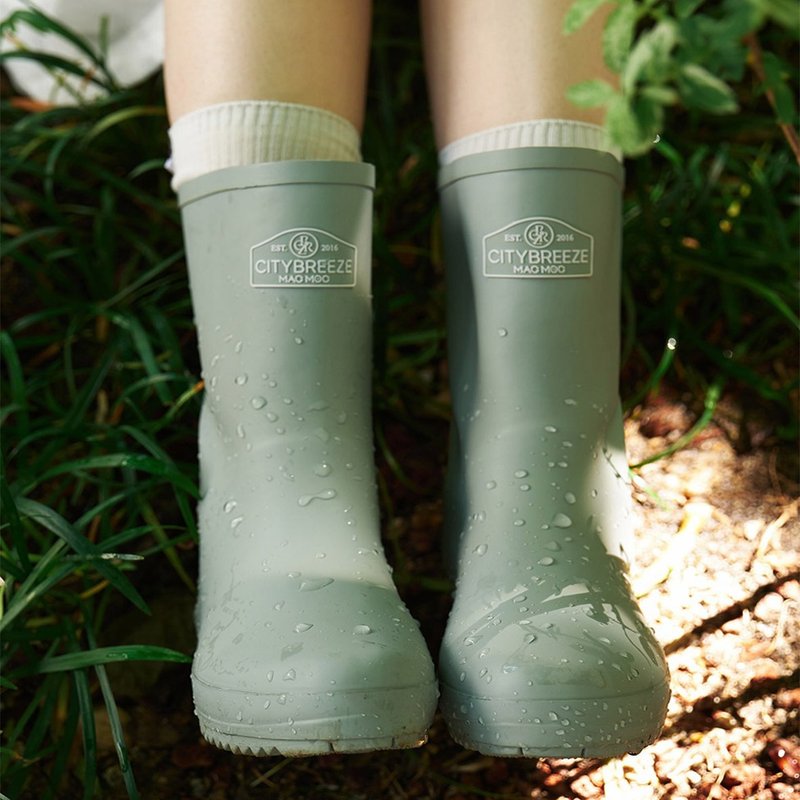 PRE-ORDER – MACMOC City Mid Rain Boots waterproof  GREYISH BLUE - Women's Oxford Shoes - Other Materials White