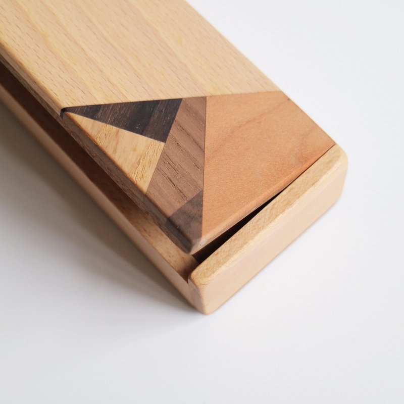 Special wooden pen box no.02 - Beech x Damei Dal - กล่องดินสอ/ถุงดินสอ - ไม้ สีนำ้ตาล