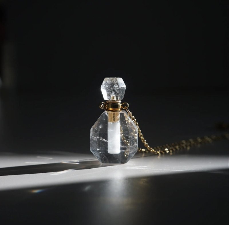 Magic Bottle Gemstone Perfume Bottle Pendant Necklace - Other - Gemstone Multicolor