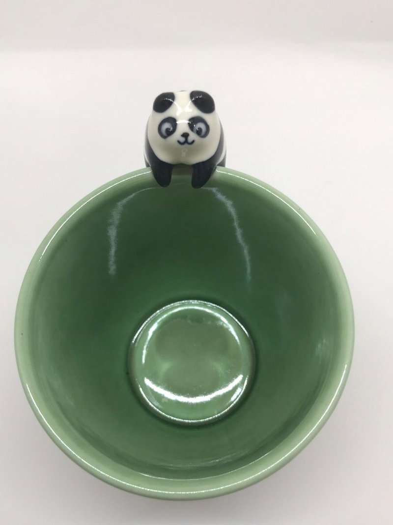アニマルクライミングカップ - パンダパンダ - グラス・コップ - 陶器 多色