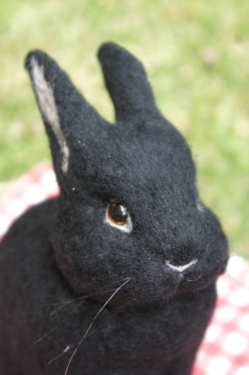 羊毛氈擬真兔兔 客製化(15CM大) - 公仔模型 - 羊毛 