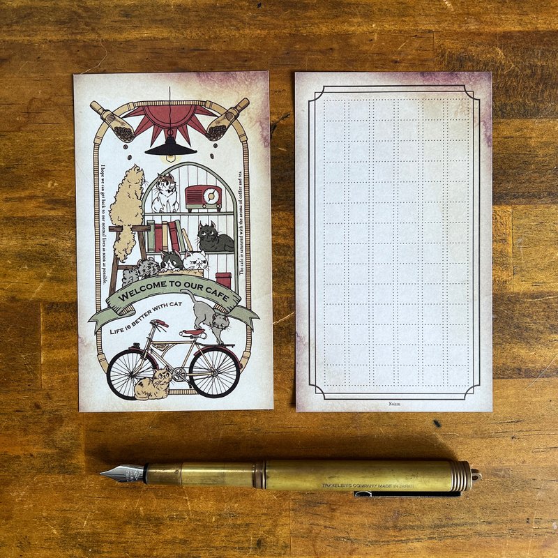 memo paper_Cafe Cats Memo Pad - Notebooks & Journals - Paper Multicolor