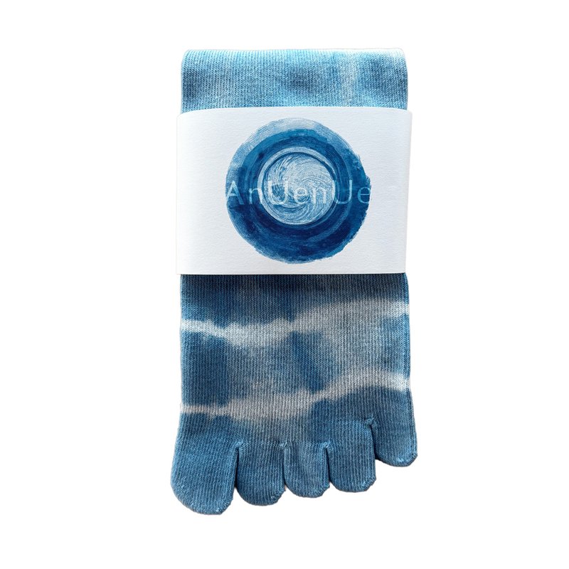 日本製造 靛藍染色 JAPANBLUE INDIGO DYED SOCKS 5趾 #1 - 襪子 - 棉．麻 