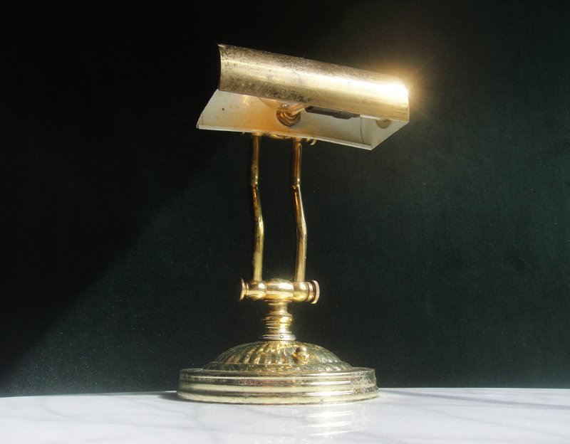 [OLD-TIME] Early second-hand Taiwan-made Bronze joint table lamp - Lighting - Other Materials Multicolor