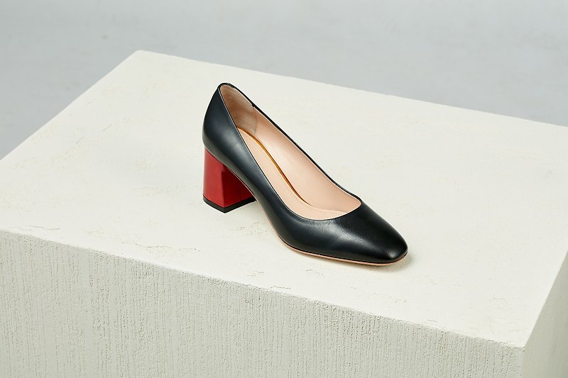 HTHREE 6.5 high heels/ black/ high heels/ 6.5 Pumps - High Heels - Genuine Leather Black