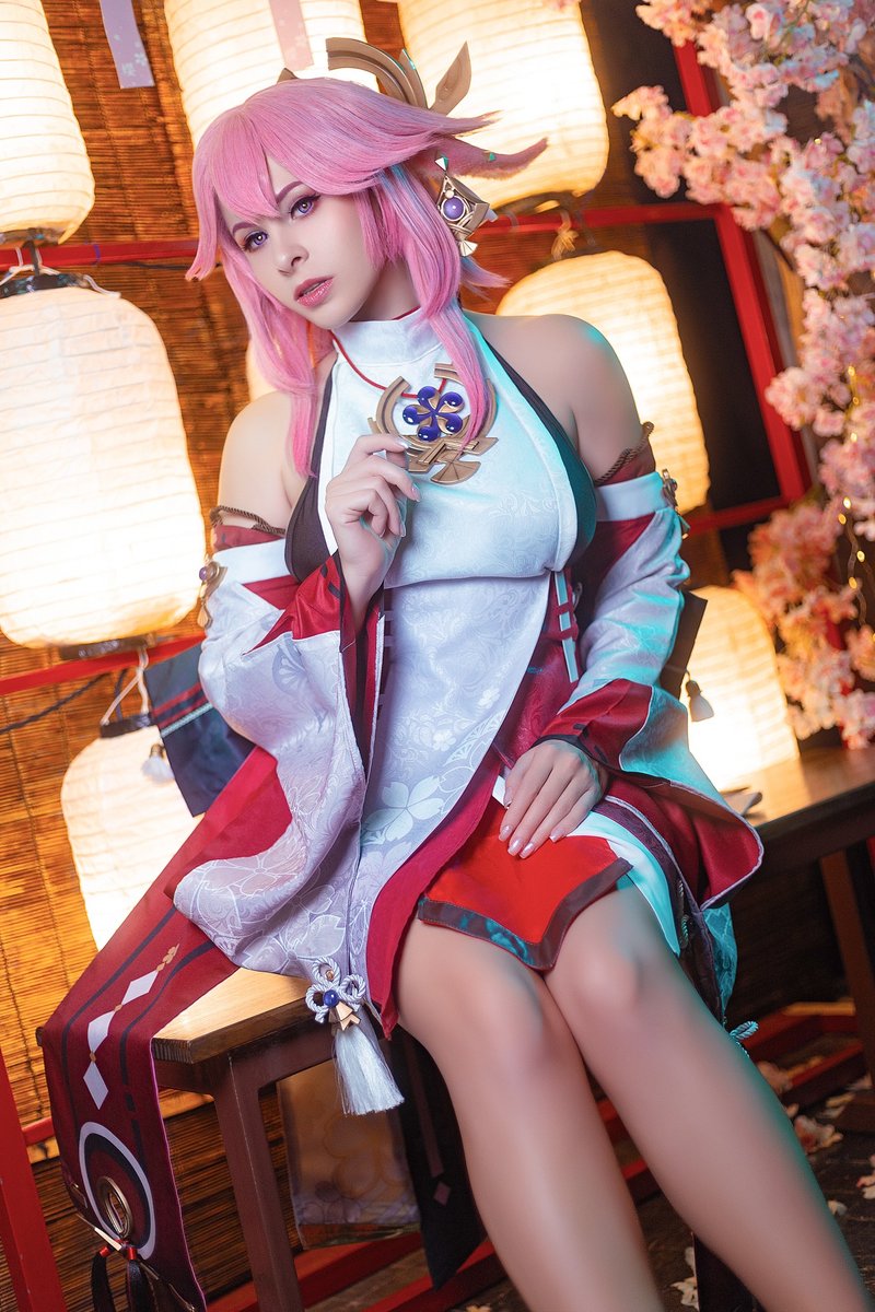Yae Miko cosplay costume wig ears - 其他 - 其他人造纖維 多色