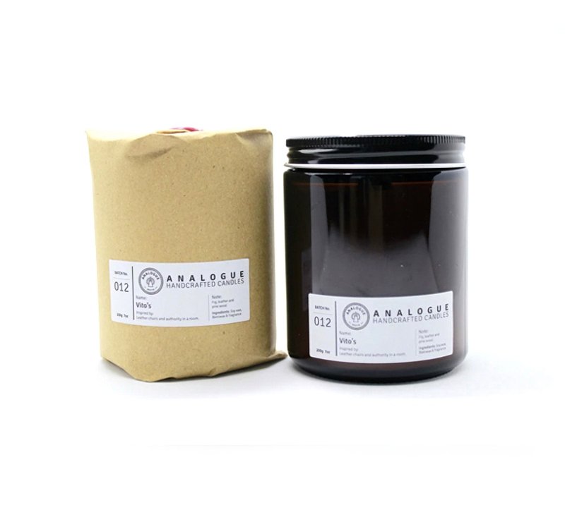 Analogue Vito's Bee&Soy Wax Candle維托教父大豆香氛蠟燭 - 香氛/精油/擴香 - 其他材質 咖啡色