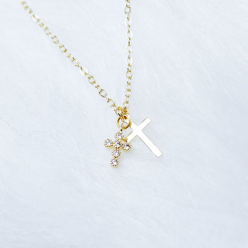 Giftest Jewelry 禮悟 Giftest 18K鍍金 / 背起十架 基督教 十字架項鍊女朋友禮物禮品N4