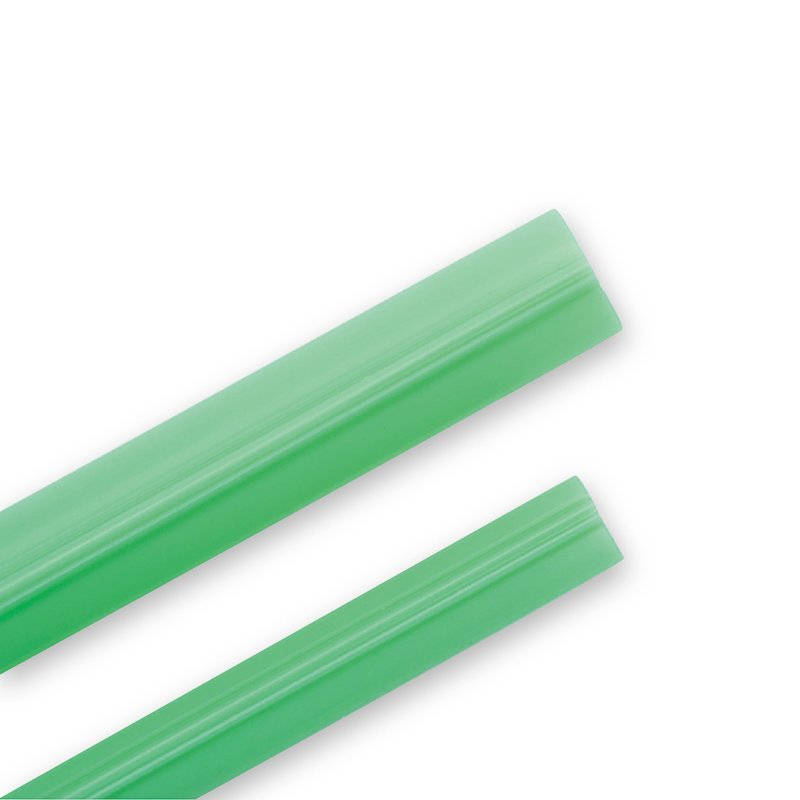 【吸吸管】-Green 2248-  打開清洗、捲曲收納、直接戳膜好方便 - 環保吸管 - 塑膠 綠色